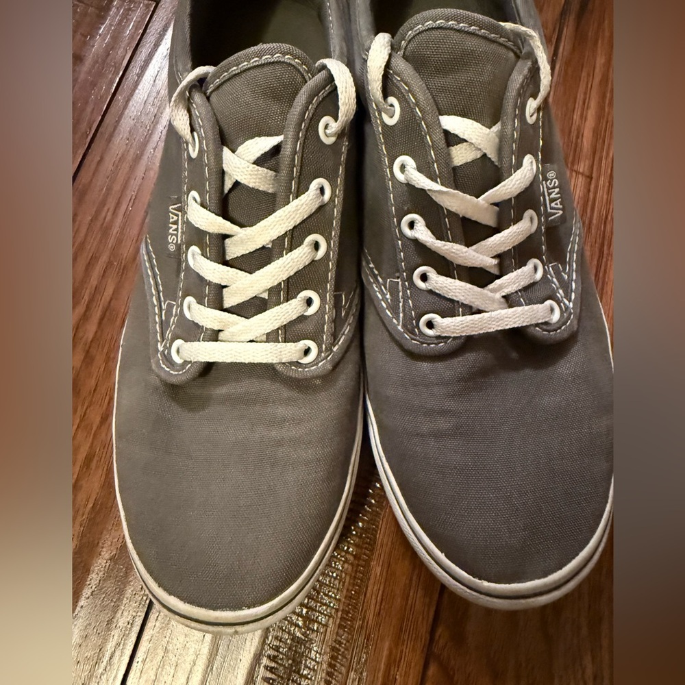 Vans Off The Wall Atwood Low 721356  Sneakers Shoes Women Gray Canvas Size 8.5‎ - Picture 3 of 11
